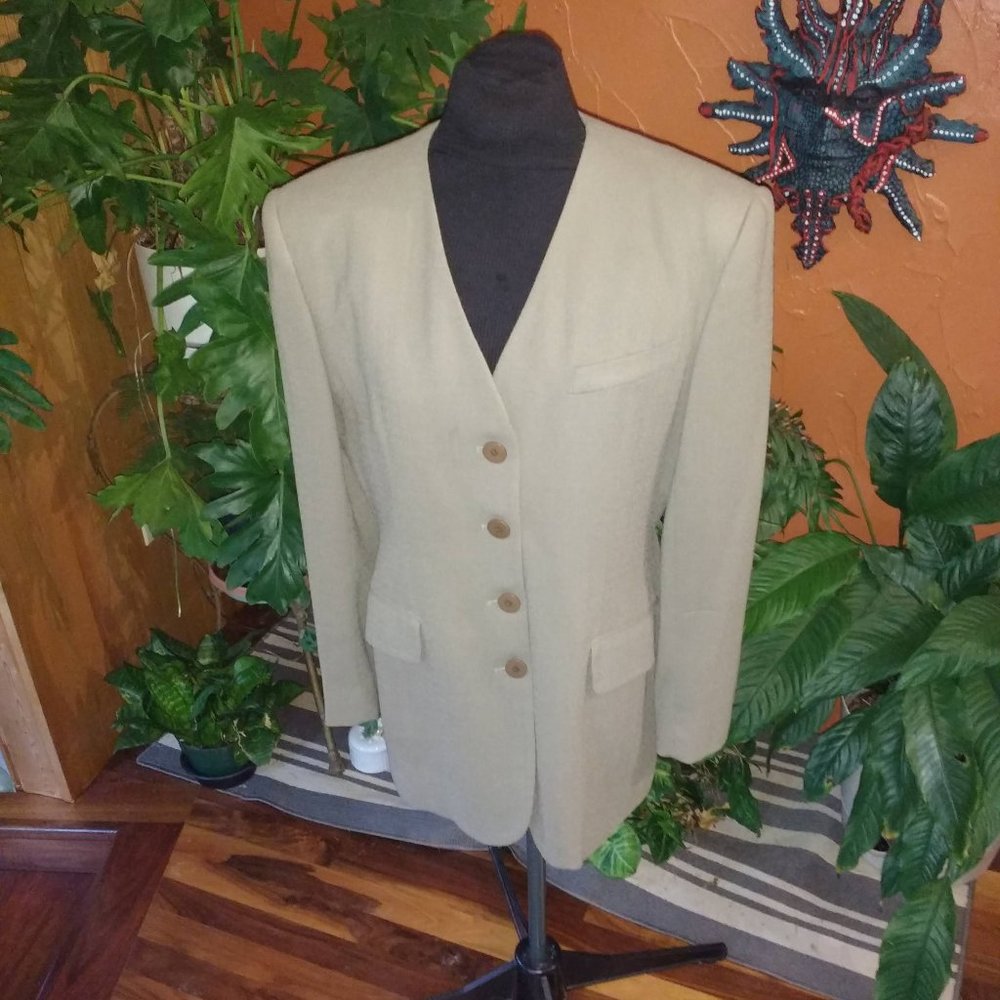Jones New York Men's Tan Blazer Jacket